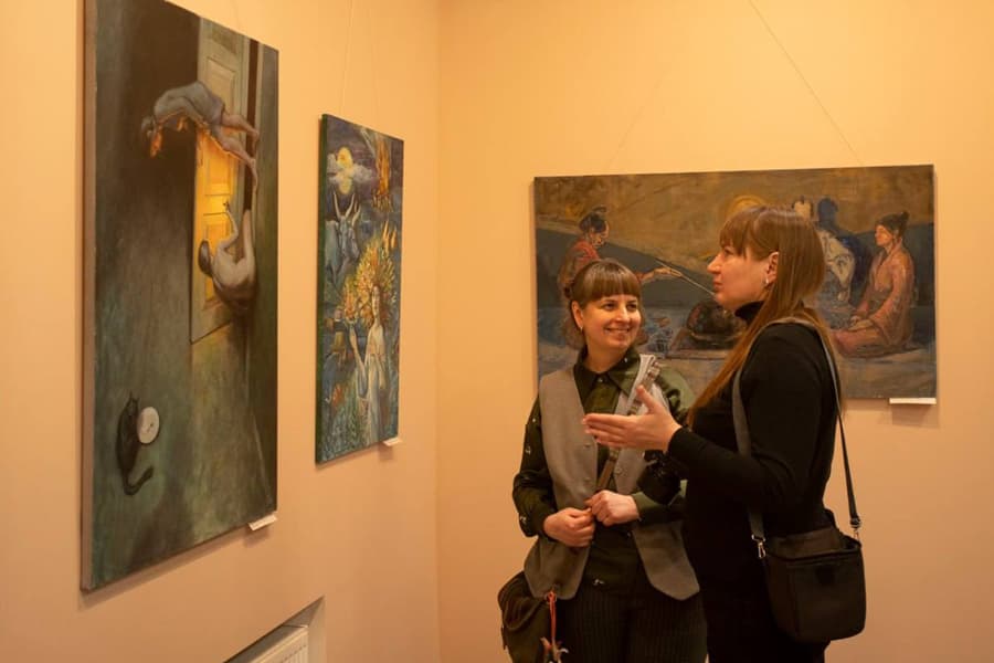 Виставка студентів факультету мистецтв ЛНУ